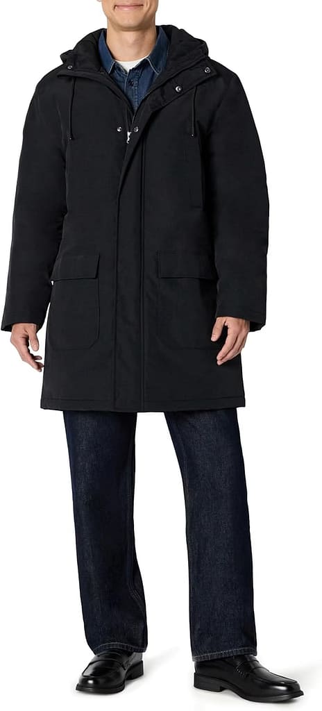 Chaqueta parka pesada de ajuste grande moderna para hombre