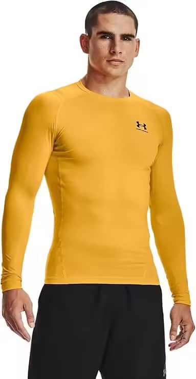 Camiseta de compresión HeatGear manga larga para hombre